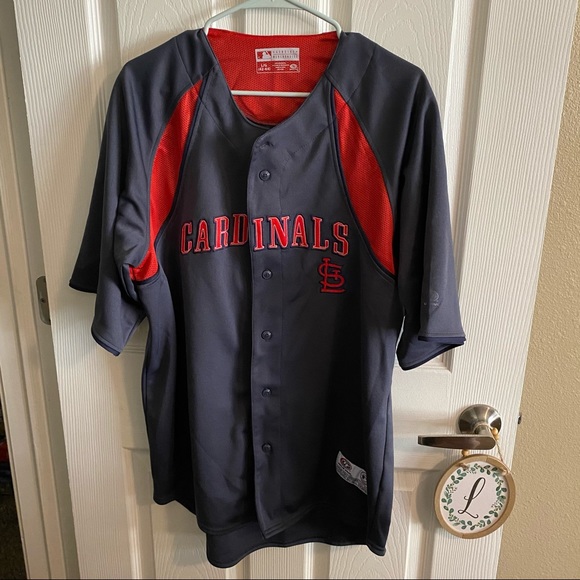 MLB Other - MLB Genuine St Louis Cardinals Gray Jersey Shirt